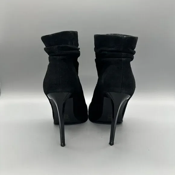 Aldo Black Ankle Boots Booties Heels Sevayn Suede Black Size 8.5 - Picture 4 of 8